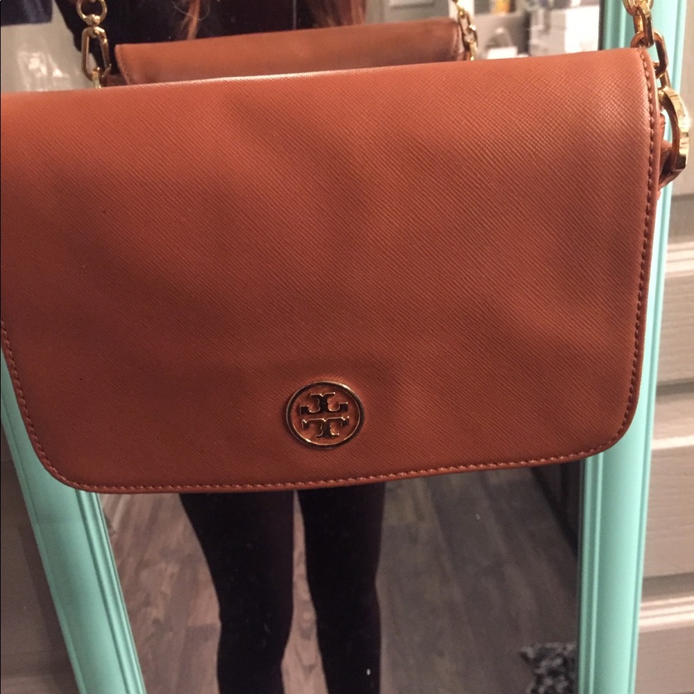 Tory Burch Robinson crossbody tan